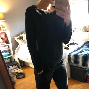 Ribbed long sleeve top